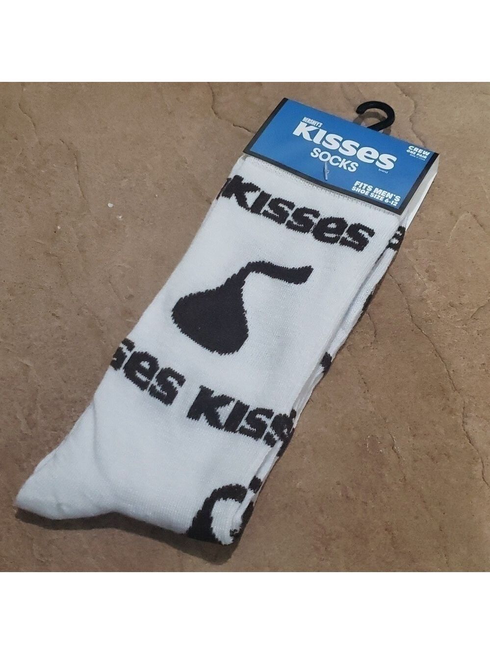 4/$25 Hersheys Kisses Candy Novelty Crew Socks New Unisex - Picture 2 of 10